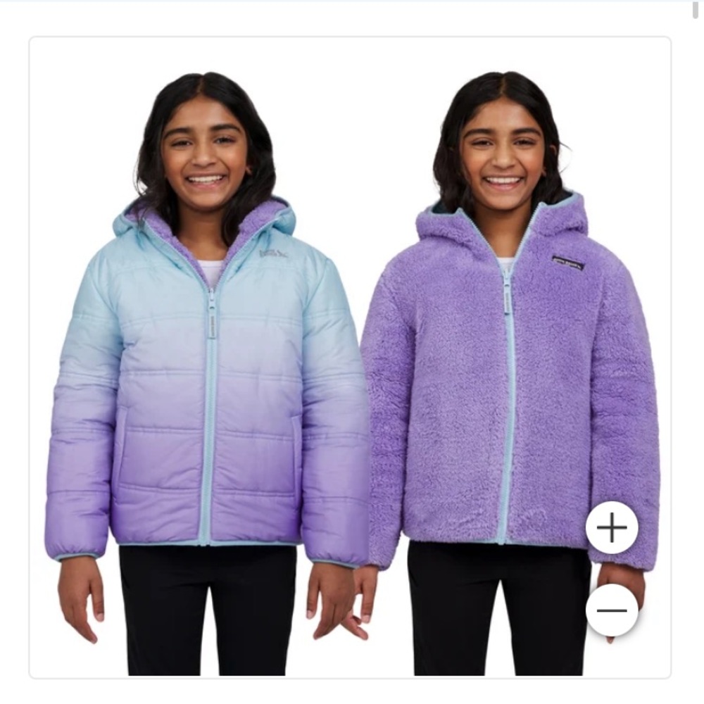 Eddie Bauer Reversible Plush Hooded Jacket - NWT